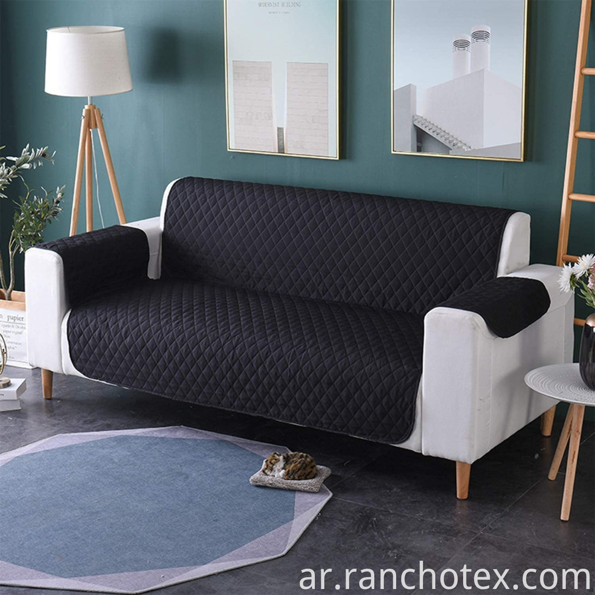 2 مقعد Loveseat Sofa Protecor